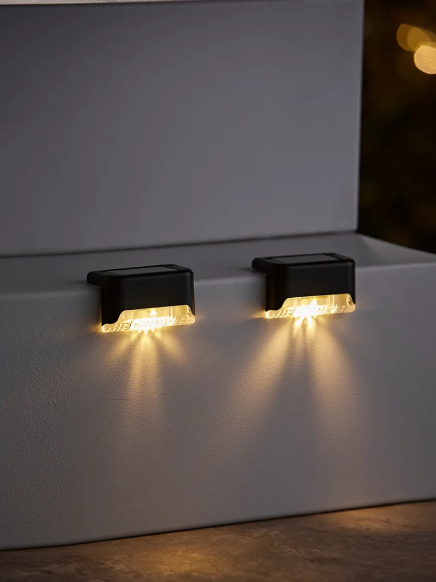 Garden® Sæsonafslutning|Solcellelamper|Solar trappelampe 8 x 4,2 x 4,5 cm – 6-pk. -