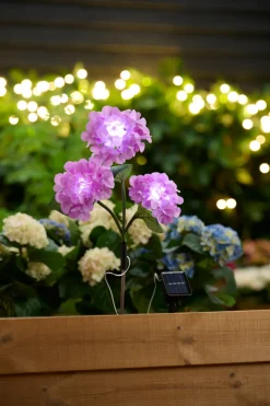Garden® Sæsonafslutning|Solcellelamper|Solcelleblomst Hortensia -