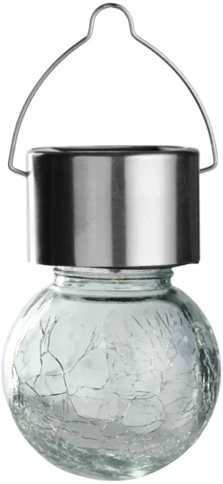Garden® Sæsonafslutning|Solcellelamper|Solcellepære glas/metal Ø6 cm 3-pk. - Sølv