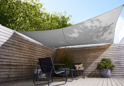 Sunlife® Sæsonafslutning|Parasoller & Markiser|Solsejl Alba firkantet 3,6 x 3,6 meter - Grå