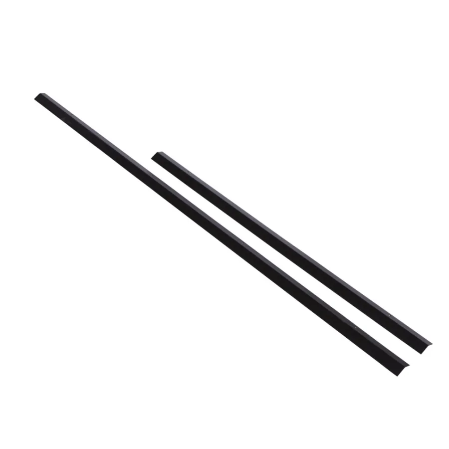 Horton Bedafgrænsning & Minihegn|profil med sneglekant 120 cm Sort