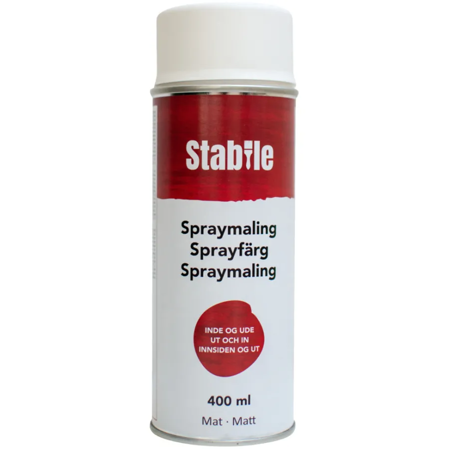 Stabile® Spraymaling|Spraymaling hvid mat -