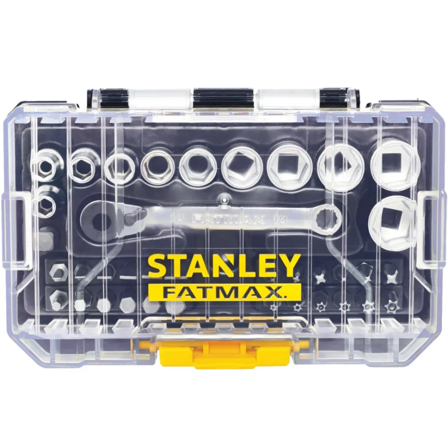 Stanley Bor & Bits|Fatmax bits-/toppesæt 37 dele