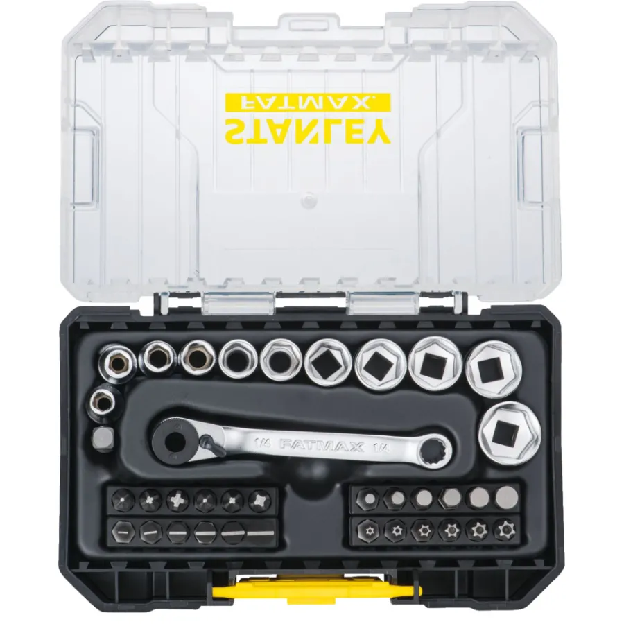 Stanley Bor & Bits|Fatmax bits-/toppesæt 37 dele