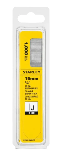 Øvrigt Håndværktøj|Stanley stiftsøm type J 15 mm 1000 stk.