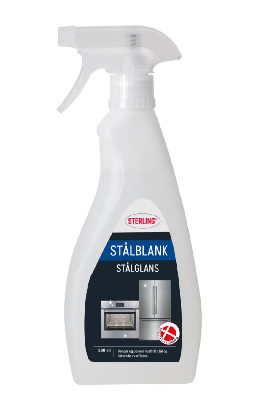 Sterling Rengøringsmidler|Stålblank spray 500 ml
