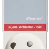 Elworks Stikdåser|4-Stikdåse hvid -