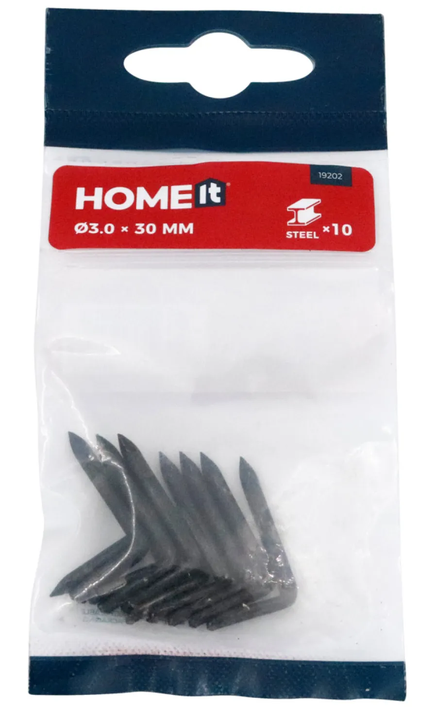 HOME it Søm|Stålhager 3 x 30 mm 10 stk.