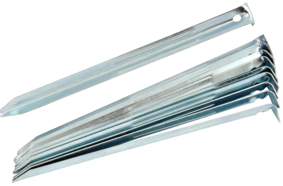 Sunlife® Sæsonafslutning|Telte & Campingmøbler|Stormpløkker Kiev forzinket jern 23 cm 10-pk. -