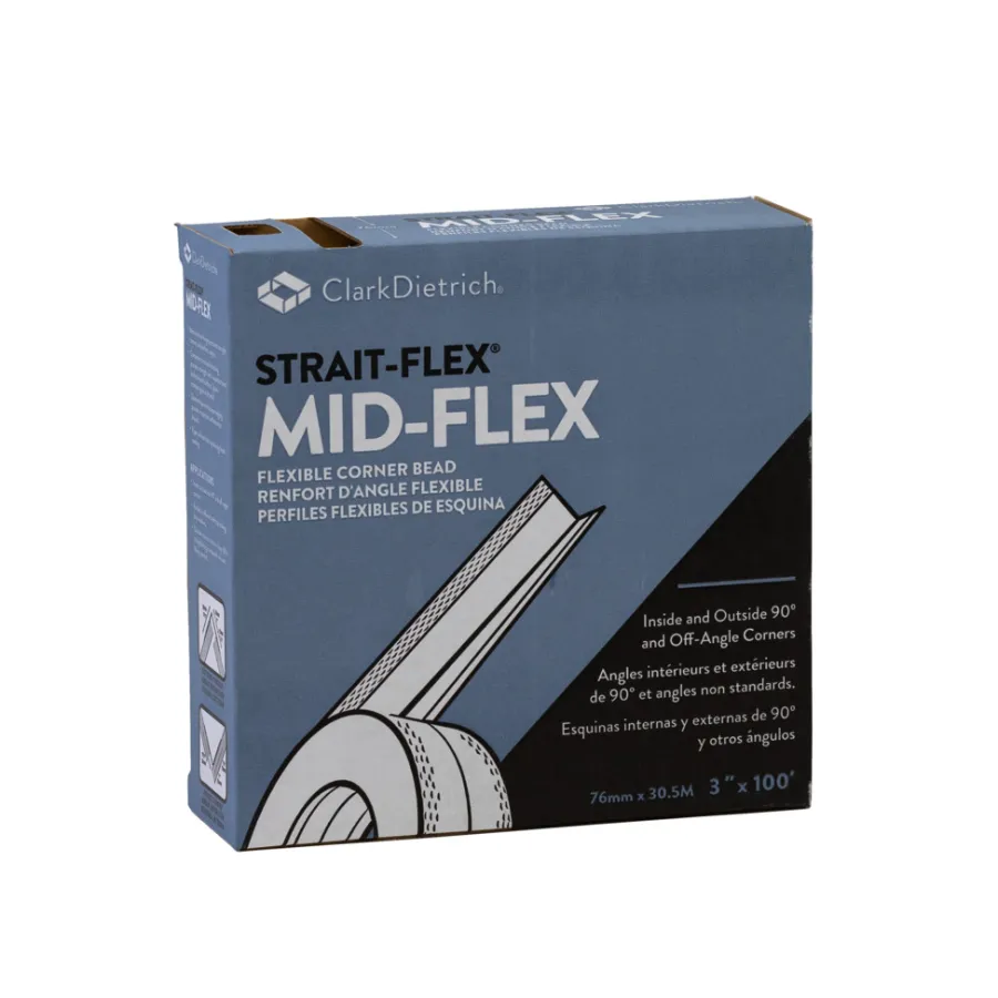 Strait-Flex Gipsplader|® Mid-Flex Tape hjørneforstærker 76 mm × 30,5 meter