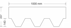 Onduline Tagpap & Asfalt|Tagshingels Bardoline 100 x 34 cm sort 3 m²/pk.