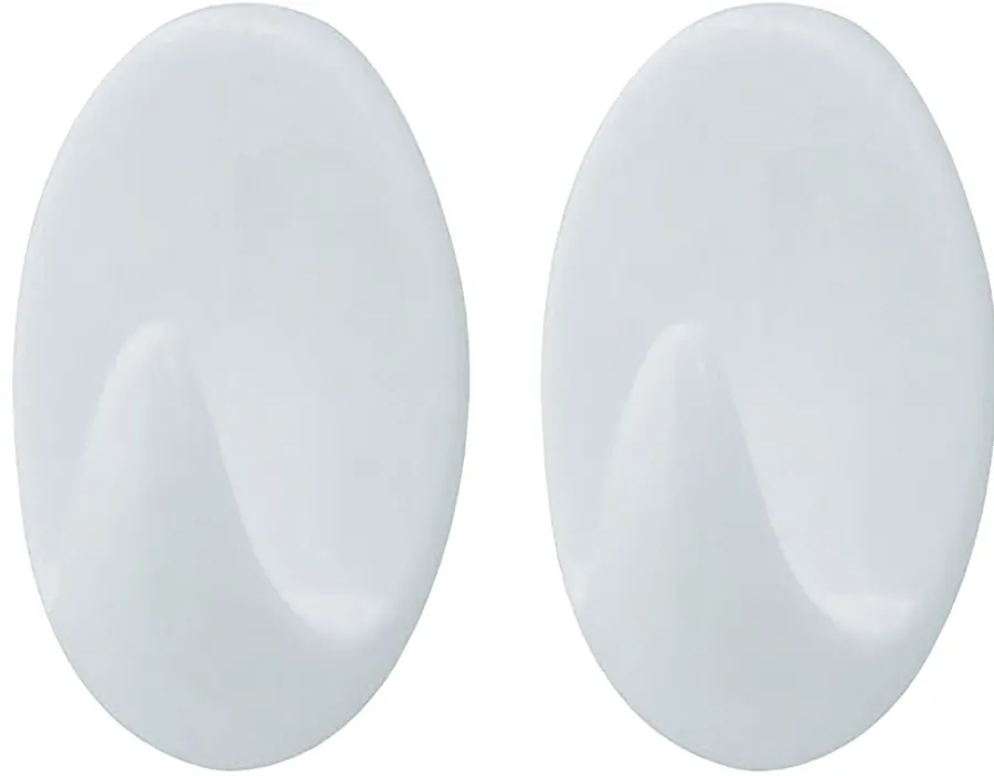 TARGET® Knager & Knagerækker|håndklædekrog oval plast medium 2 stk.