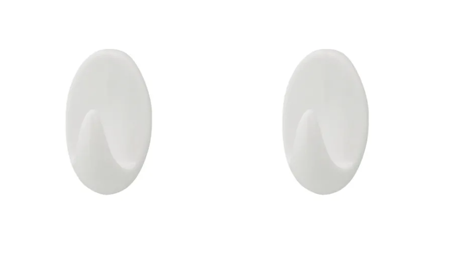 TARGET® Knager & Knagerækker|håndklædekrog oval plast large 2 stk.