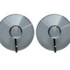 TARGET® Knager & Knagerækker|sugekopkrog transparent/krom 2 stk.