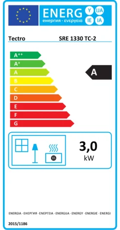 Tectro Gas- & Petroleumsovne|elektronisk kamin 3000 W
