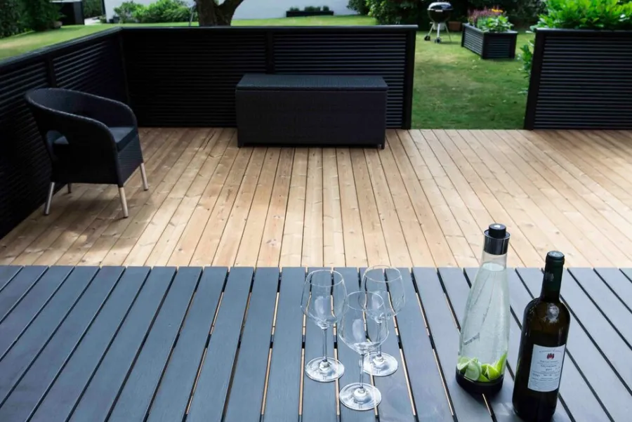 Terrassebrædder|Terrassebrædder R3 termofyr 25 x 115 mm x 3,6 meter