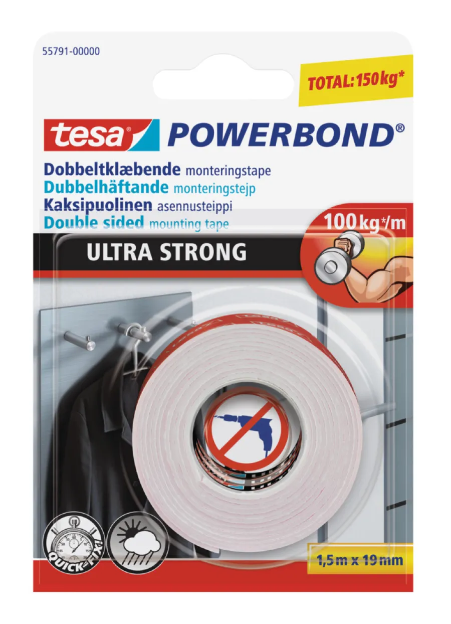 tesa® Tape|Powerbond Ultra Strong tape 19 mm x 1,5 meter