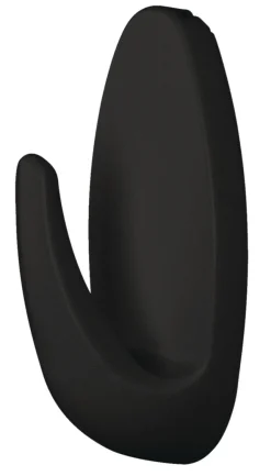 tesa® Klæbesøm|Powerstrips Kroge Oval Small 1 kg - 3 stk. Sort