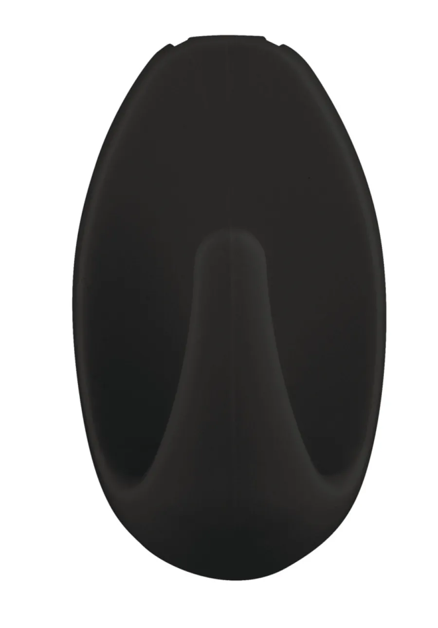 tesa® Klæbesøm|Powerstrips Kroge Oval Small 1 kg - 3 stk. Sort