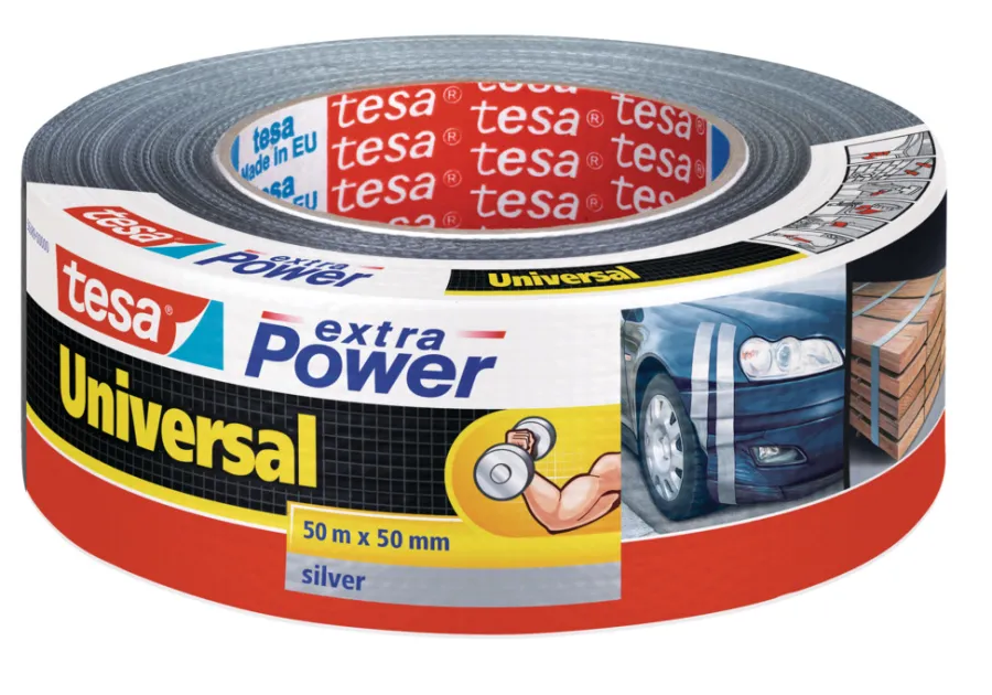 tesa® Tape|Universal gaffatape sølv 50 mm x 50 meter