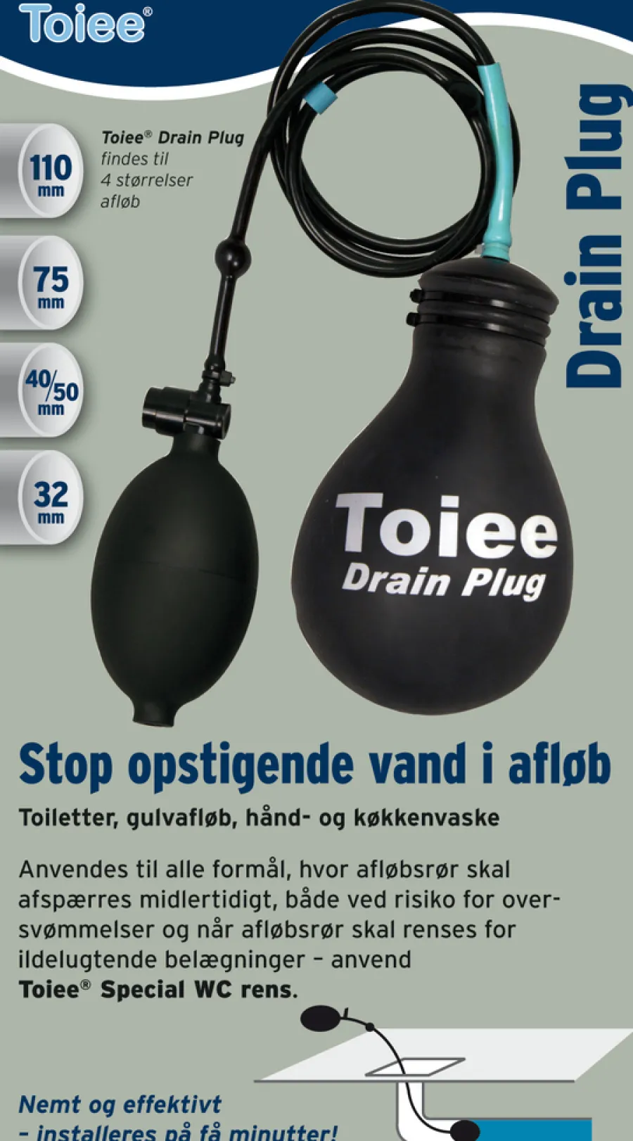 Toiee Rengøringsartikler|Drain Plug 32 mm