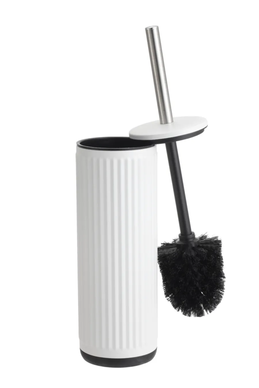 REN Tilbehør Til Badeværelset|Toiletbørste m/riller rund Ø9 x 38 cm - Hvid
