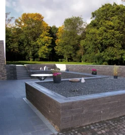 Betongruppen RBR Læ- & Støttemure|Topplade koks til BB-mur & Lock-Block XL 60 x 31 x 7 cm