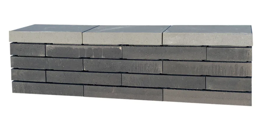 Betongruppen RBR Læ- & Støttemure|Topplade Nordic Wall grå 60 x 30 x 10 cm