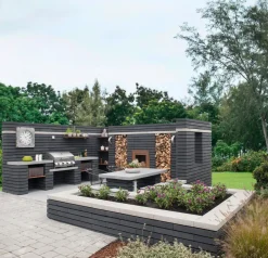 Betongruppen RBR Læ- & Støttemure|Topplade Nordic Wall koks