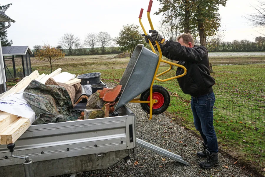 Trailertools Trailertilbehør|Trailerrampe til sidemontering 100 x 47 x 21,5 cm