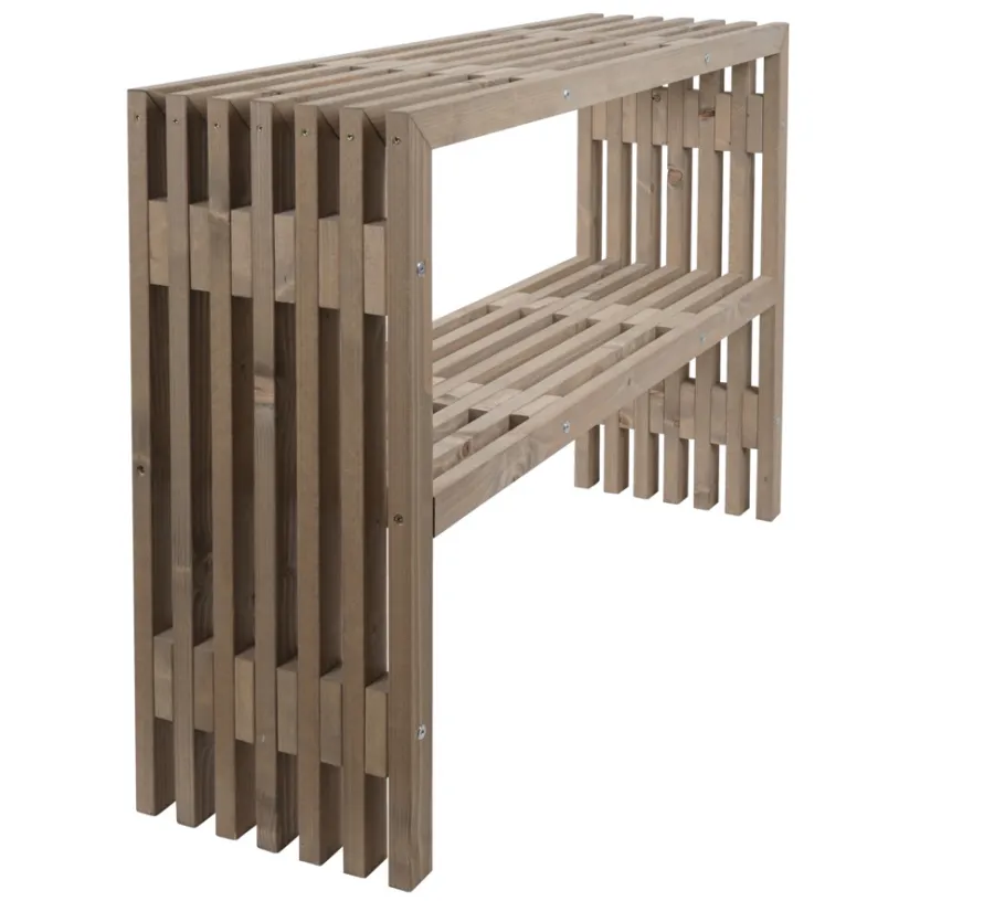 Planteborde & Højbede|Øvrige Havemøbler|Tralle plantebord 115 x 32 x 80 cm Rustik