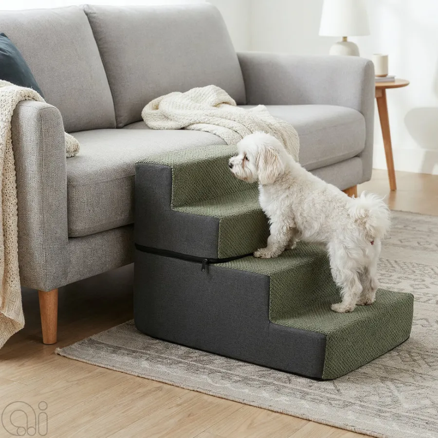Hunde- Og Katteartikler|Trappe til kæledyr foldbar 60 x 46 x 39 cm