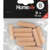 HOME it Dyvler & Plugs|Trædyvler 10 x 40 mm 9 stk.