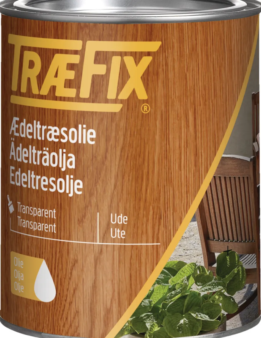 TræFix® Træolie|ædeltræsolie klar 1 liter Teak