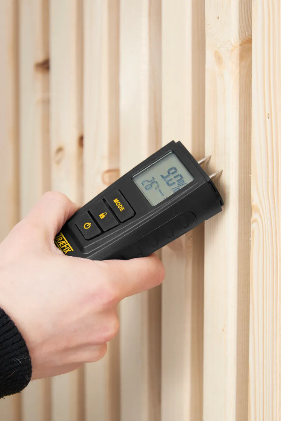 TræFix® Måleværktøj|fugtighedsmåler med LCD-display