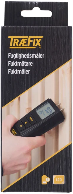 TræFix® Måleværktøj|fugtighedsmåler med LCD-display