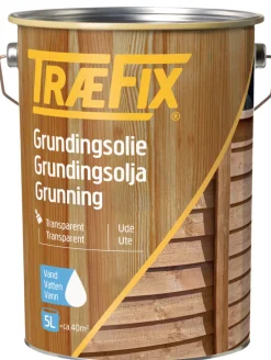 TræFix® Trægrunder|transparent grundingsolie vandbaseret 5 liter Klar