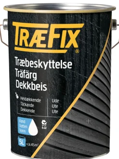 TræFix® Træbeskyttelse|træbeskyttelse heldækkende grøn umbra 5 l Grøn umbra (svarende til NCS S 7020-G50Y)