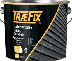 TræFix® Træbeskyttelse|træbeskyttelse heldækkende svenskrød 2,5 l Svenskrød (svarende til NCS S 6030-Y70R og RAL 3009)