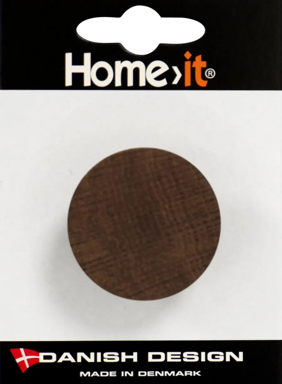 HOME it Knager & Knagerækker|Træknop Ø45 mm røget eg