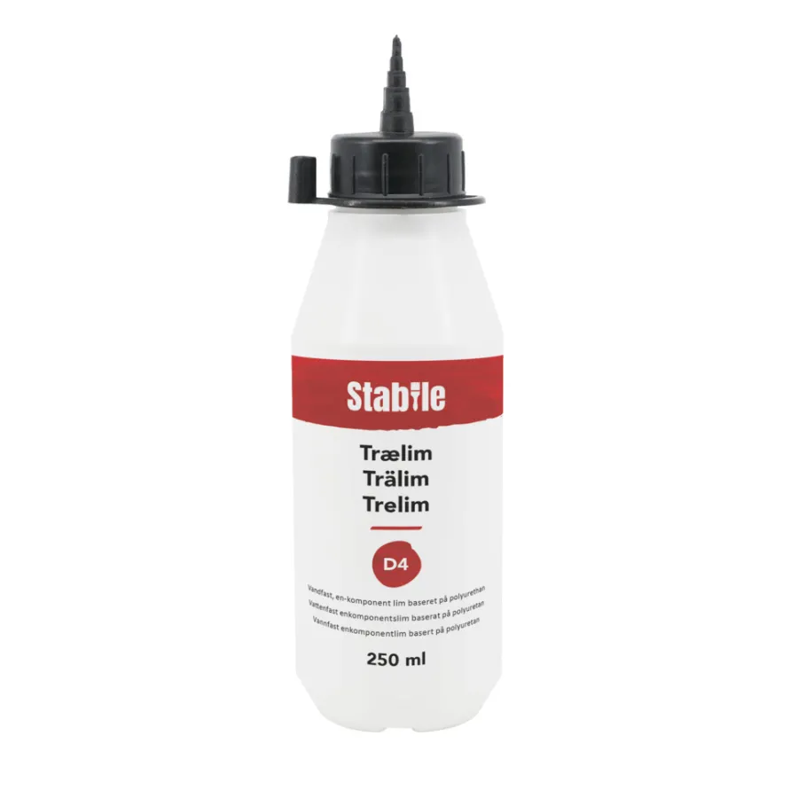 Stabile® Trælim|Trælim D4 PU 250 ml - Lys brun