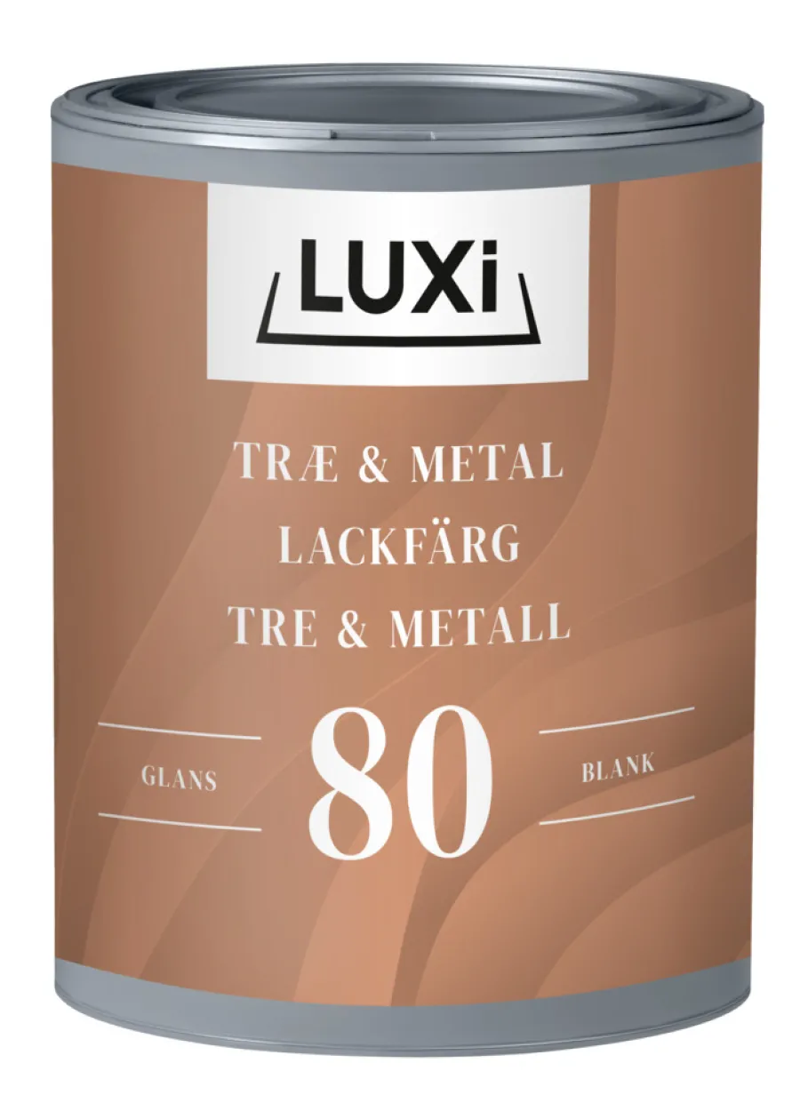 LUXI® Træ- & Metalmaling|Træ & Metal 80 0,75 liter - Hvid