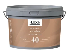 LUXI® Træ- & Metalmaling|Træ & Metal 40 2,25 liter - Hvid