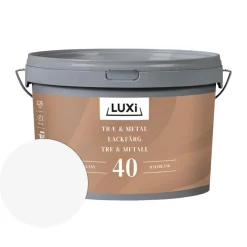 LUXI® Træ- & Metalmaling|Træ & Metal 40 2,25 liter - Hvid