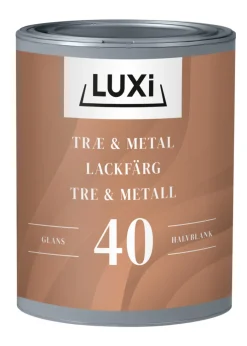 LUXI® Træ- & Metalmaling|Træ & Metal 40 0,75 liter - Hvid