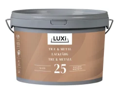 LUXI® Træ- & Metalmaling|Træ & Metal 25 hvid 2,25 liter - Hvid (NCS-kode S0502-Y)
