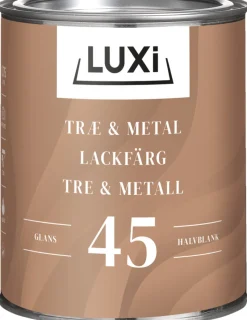 LUXI® Metalmaling Udendørs|Træ- & Metalmaling|Træ & Metal 45 olie 0,75 liter - Hvid