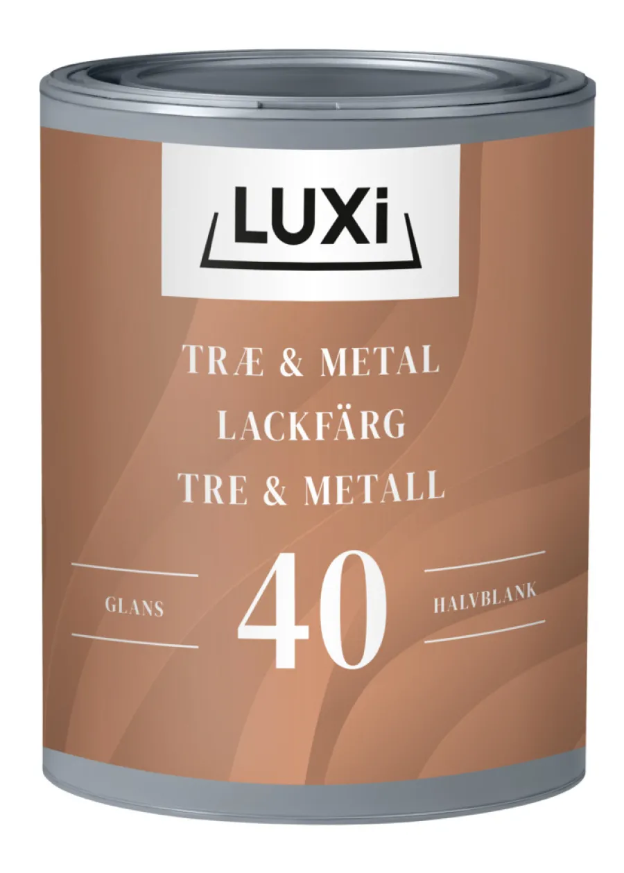 LUXI® Træ- & Metalmaling|Træ & Metal 40 modehvid 0,75 liter - Modehvid (NCS-kode s1002-y20r)