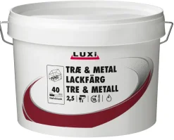 LUXI® Træ- & Metalmaling|Træ & Metal 40 2,25 liter - Renhvid (RAL 9010)