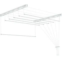 Tørrestativer|Tørrestativ m/snoretræk lofthængt 150 x 51 cm